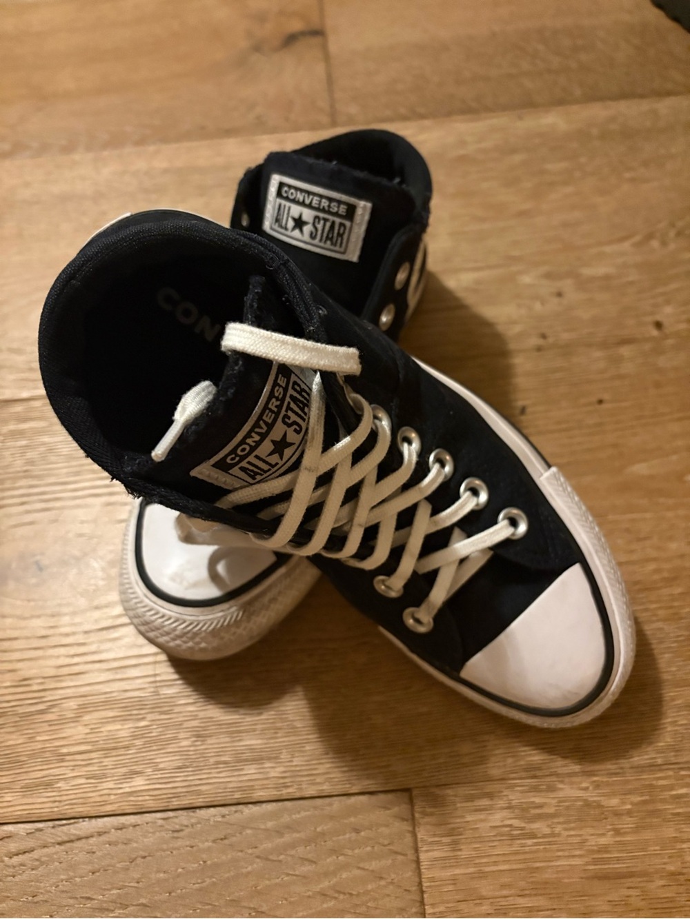 Converse Black and White High-Top Sneakers